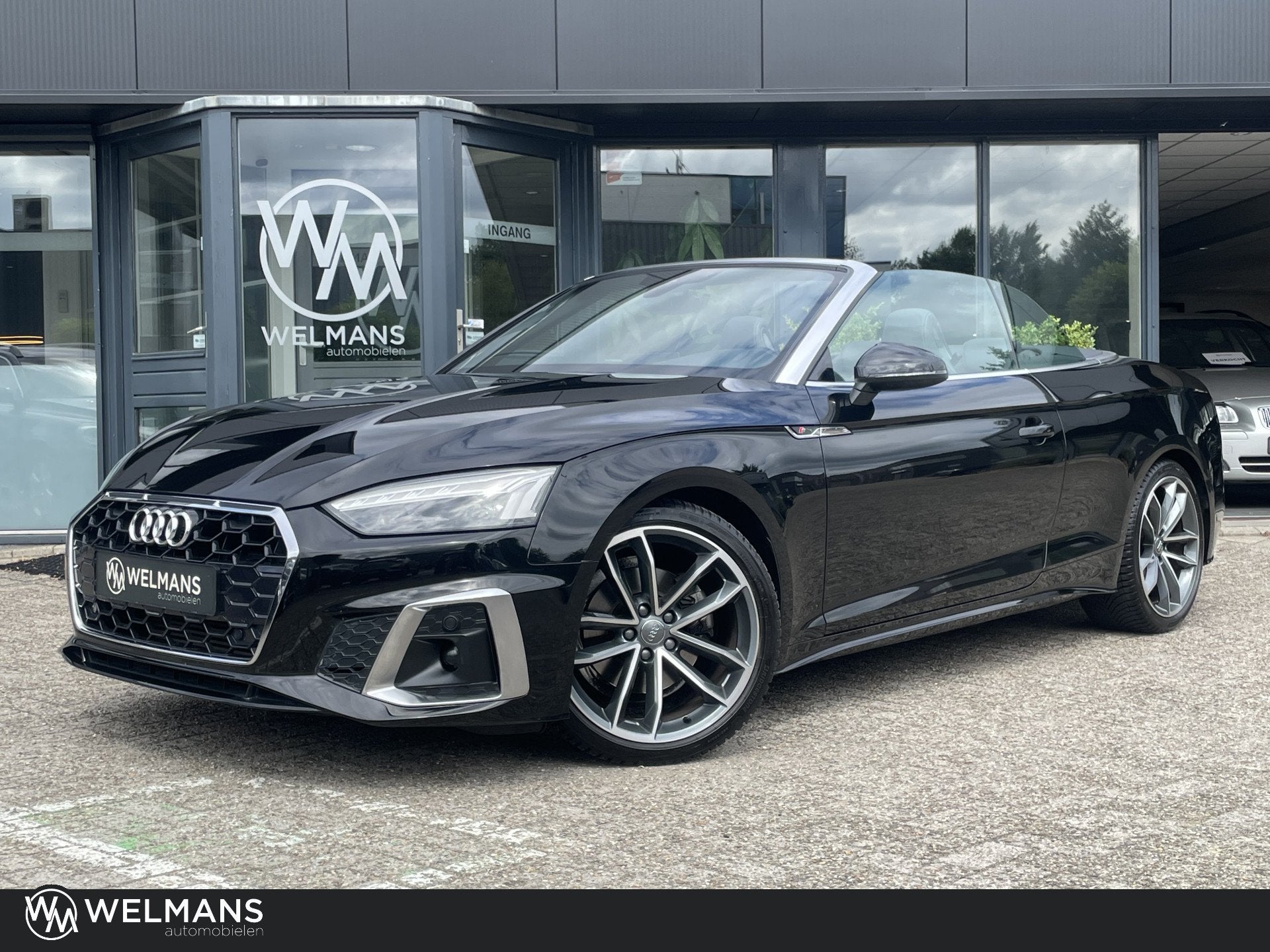 Audi A5 Cabriolet 40 TFSI Launch edition Sport S-line int |, Auto's, Audi, Gebruikt, 4 cilinders, 4 stoelen, Zwart