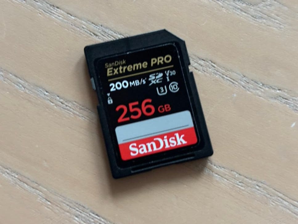 Sandisk 256 GB SDHC, Audio, Tv en Foto, Ophalen of Verzenden, Zo goed als nieuw, Fotocamera