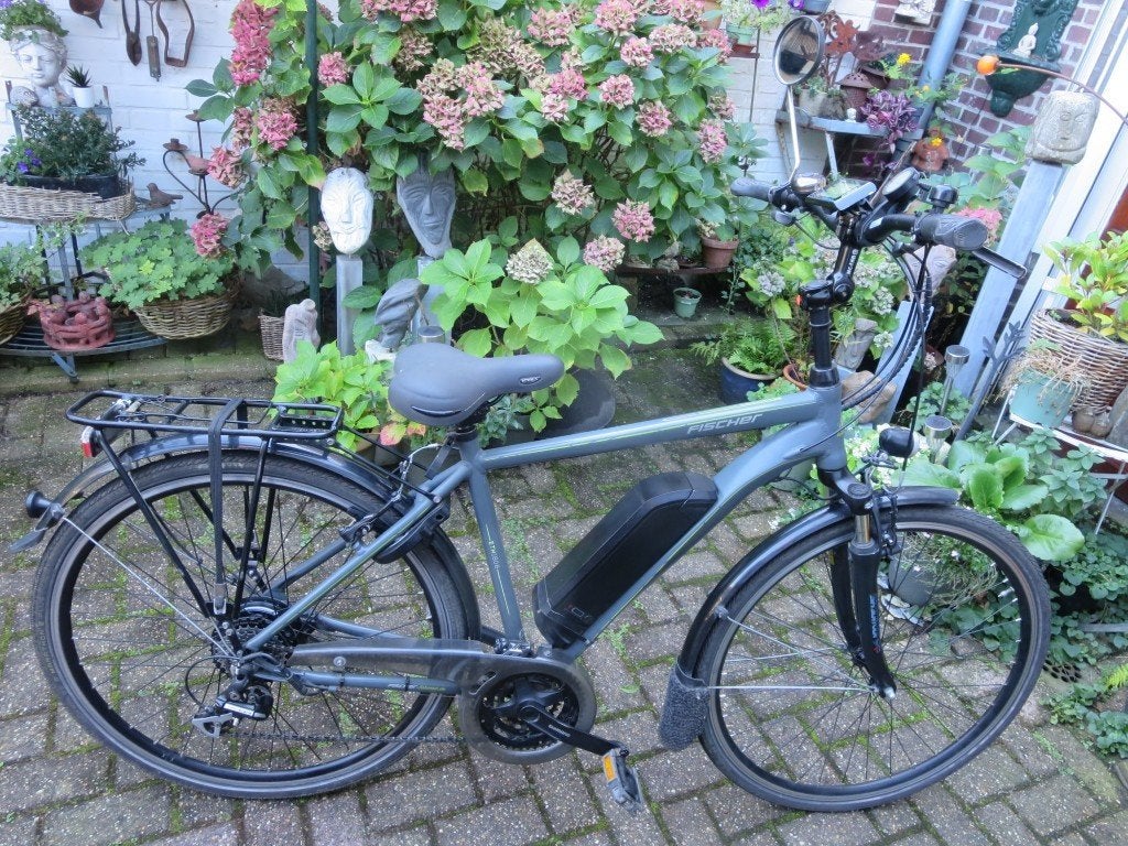 E-bike Fischer type ETH 1806 framemaat 50,  2 accu`s, Gebruikt, 47 tot 51 cm, 50 km per accu of meer, Ophalen