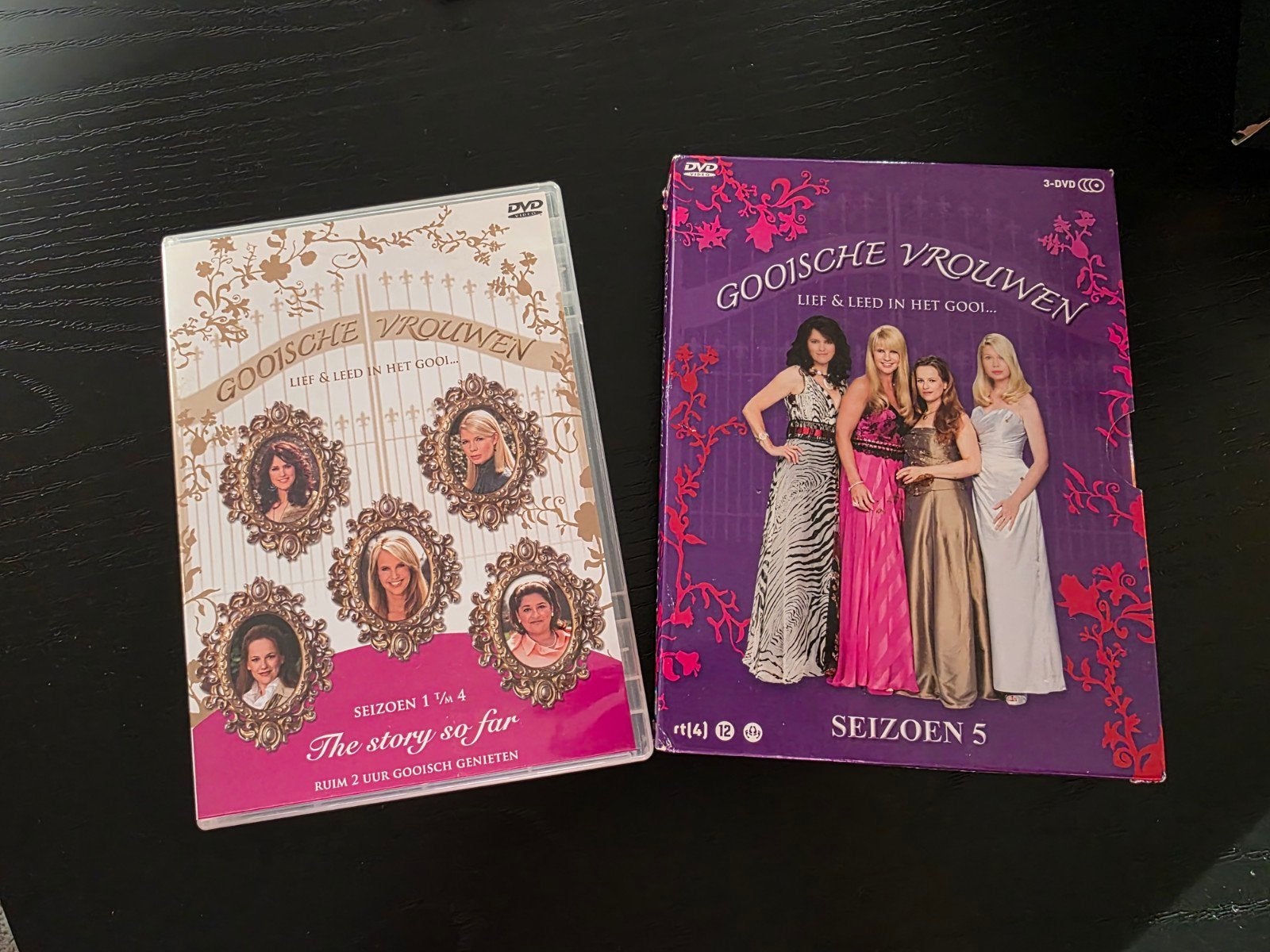 Gooische Vrouwen DVD Boxen - Seizoen 1 t/m 4 & Seizoen 5, Gebruikt, Nederlands, Komedie, Vanaf 12 jaar
