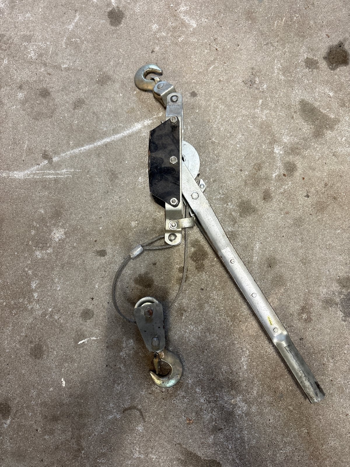 Kabeltrekker / Handlier met katrol, Ophalen of Verzenden, Gebruikt, Handmatig