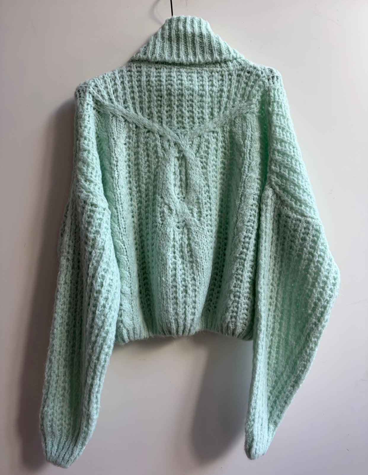TURQUOISE trui met col pastelgroen mt TU, Turquouise, -, Verzenden, Amsterdam