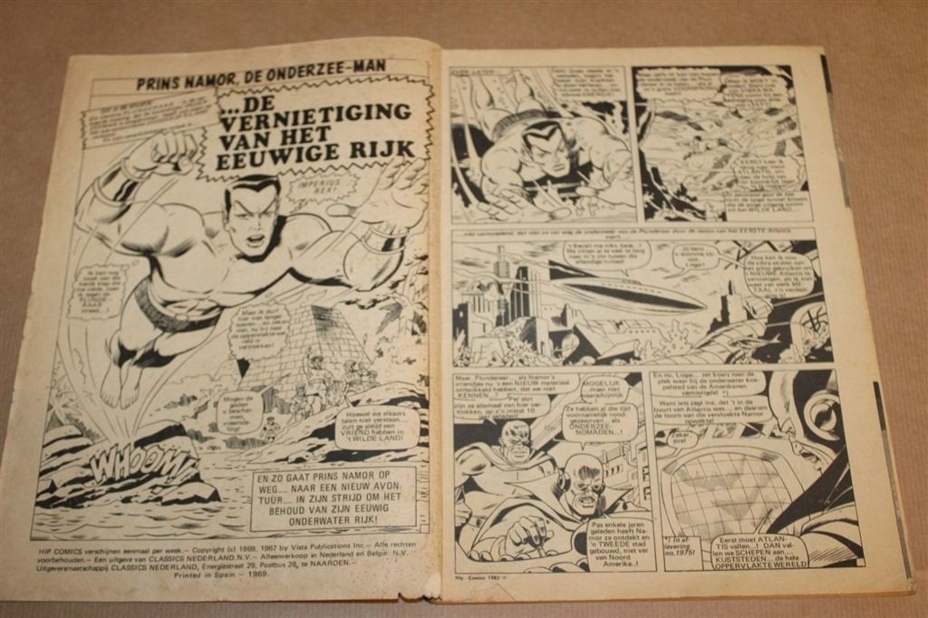 Prins Namor & Rauwe Bonk — HIP Comics Nr 1983 1969, Boeken, Eén comic, Ophalen of Verzenden, Gelezen, Amerika