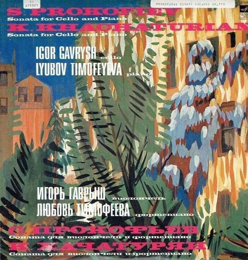 Igor Gavrysh Lyubov Timofeyeva  Sonatas For Cello And Piano, Kamermuziek, Verzenden, Zo goed als nieuw, 12 inch