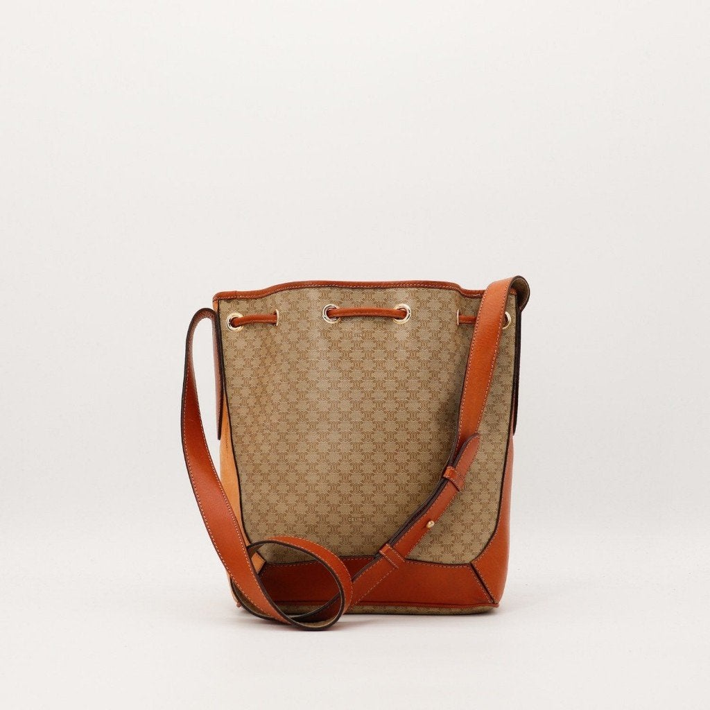 Celine Triomphe Céline bucket tas, Verzenden, Gebruikt, Zwart, Overige typen