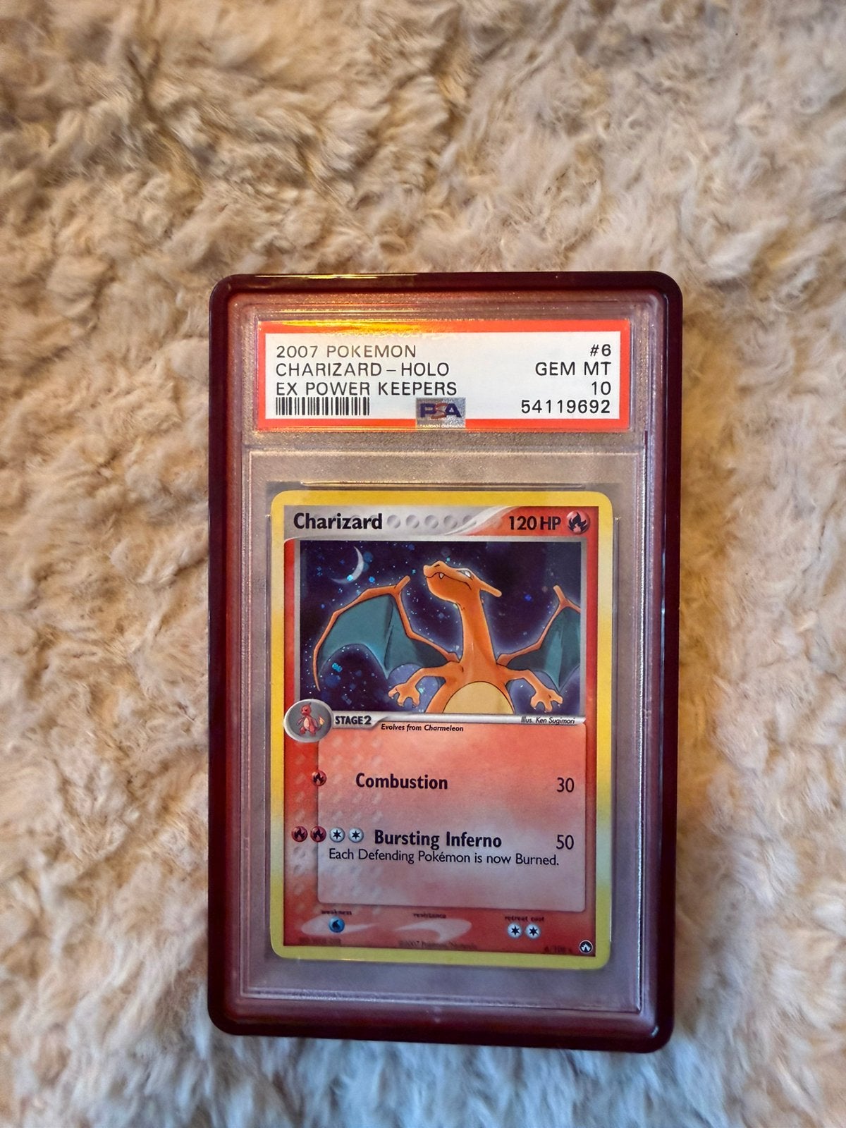 Charizard ex power keepers PSA10, Ophalen of Verzenden, Zo goed als nieuw