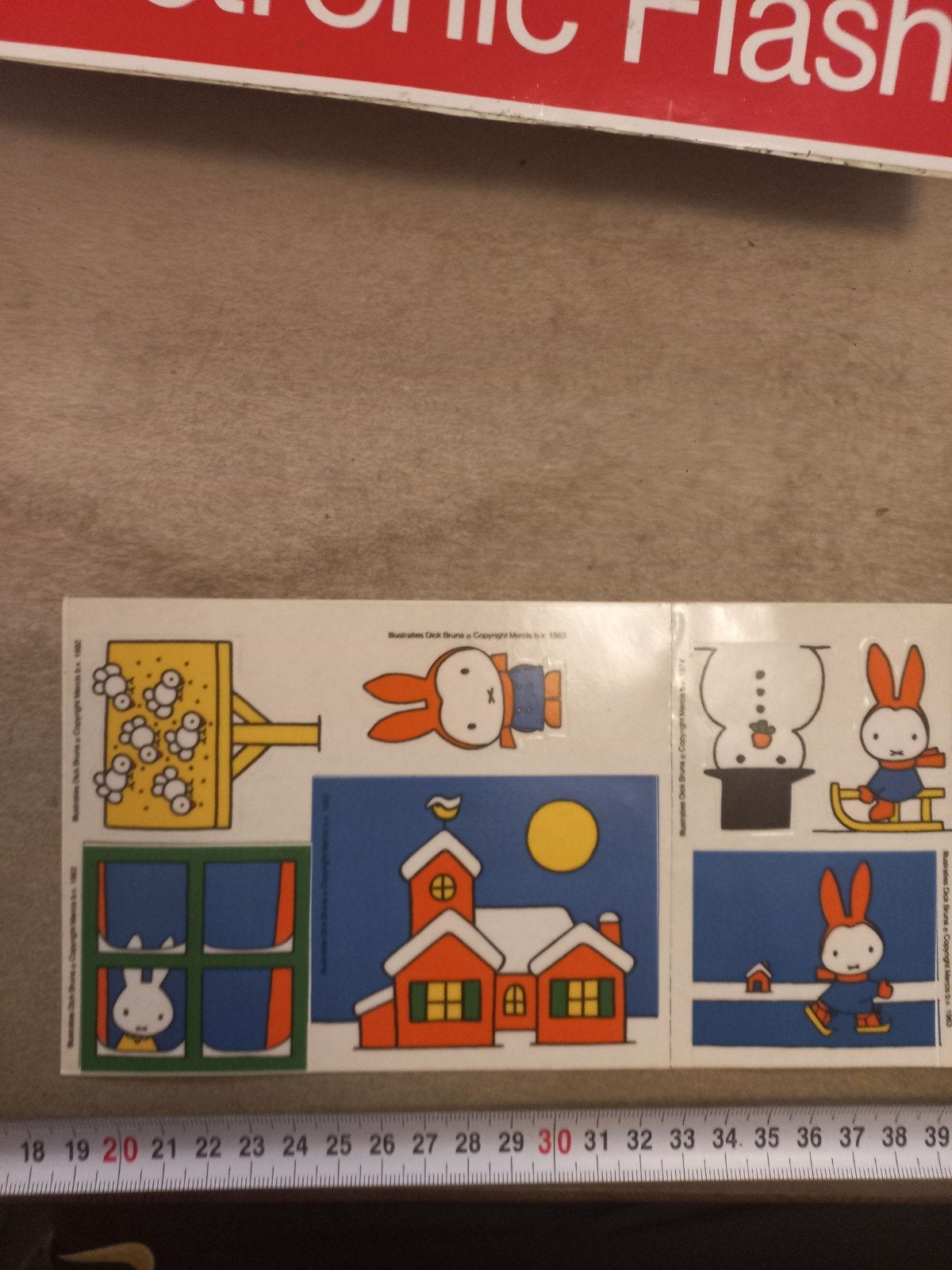 Vintage Nijntje Stickers - Dick Bruna - Jaren '80, Ophalen of Verzenden