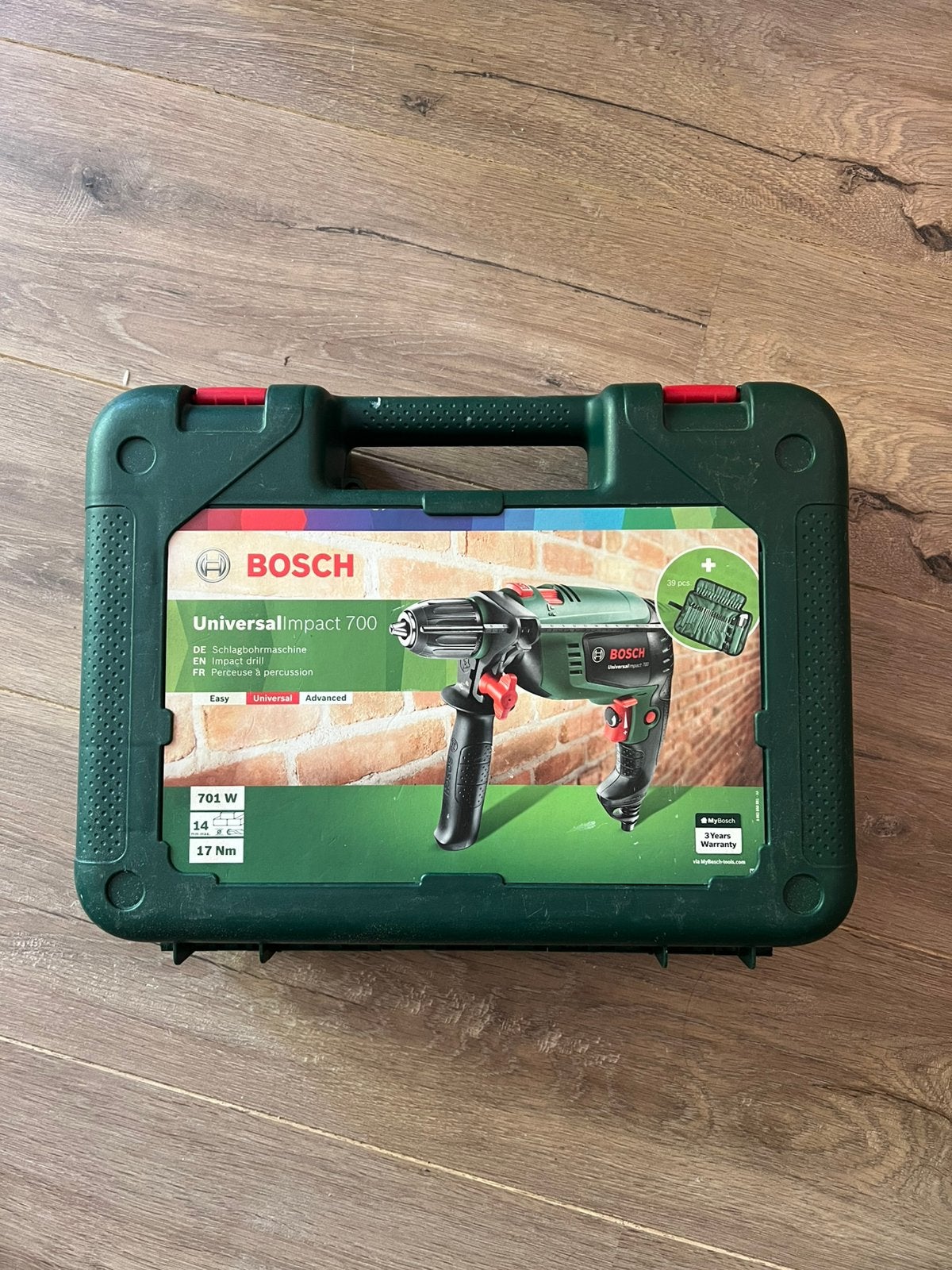 Zsm weg Bosch Universal Impact 700 slagboormachine, Ophalen, 600 watt of meer, Boor- en/of Breekhamer, Zo goed als nieuw