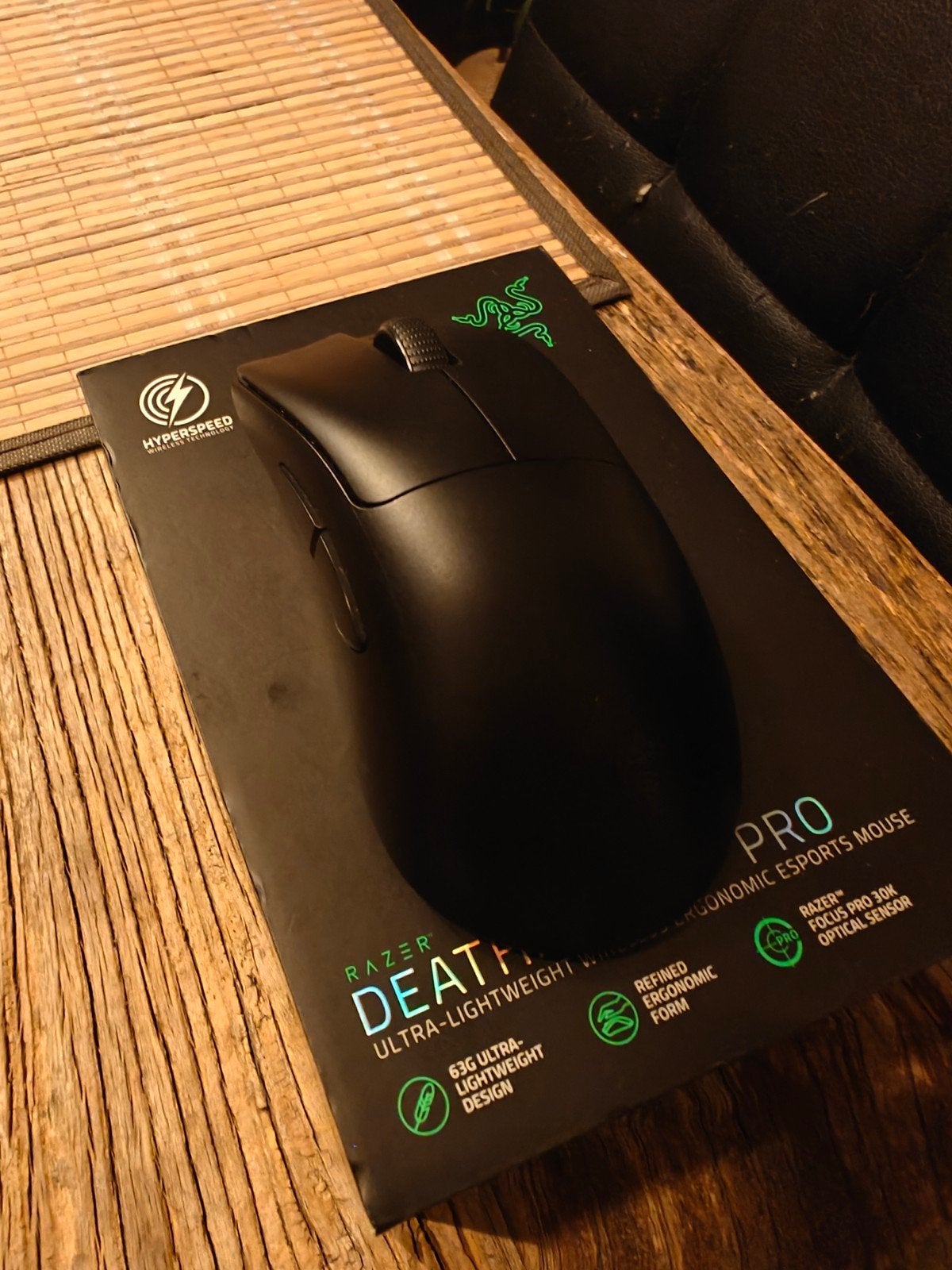 Razer Deathadder V3 Pro in Topstaat!, Computers en Software, Rechtshandig, Muis, Ergonomisch, Ophalen of Verzenden