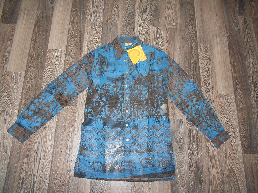 prachtige damesblouse ( maat M ) LEGATTE, Ophalen of Verzenden, Nieuw, Maat 38/40 (M), Blauw