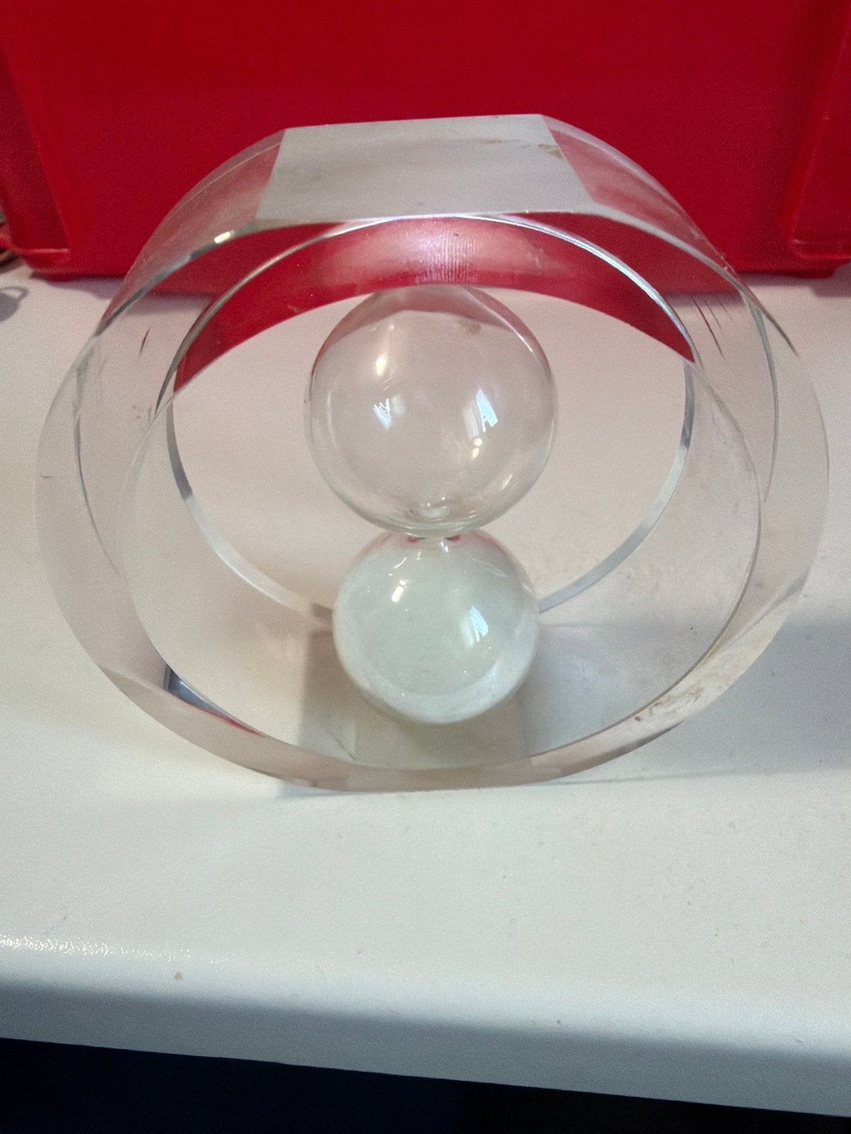 Decoratieve zandloper van glas, Ophalen of Verzenden