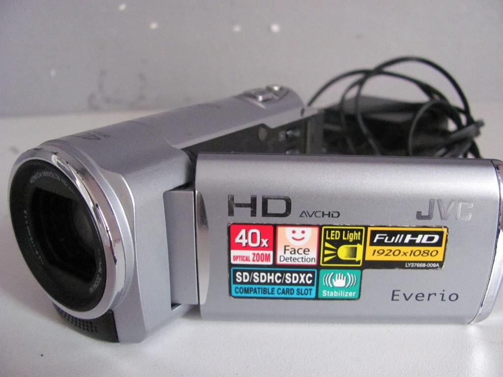 Jvc Full-HD Everio model:Gz-hm435se met extra accu en lader, 20x of meer, Ophalen of Verzenden, Zo goed als nieuw, Geheugenkaart