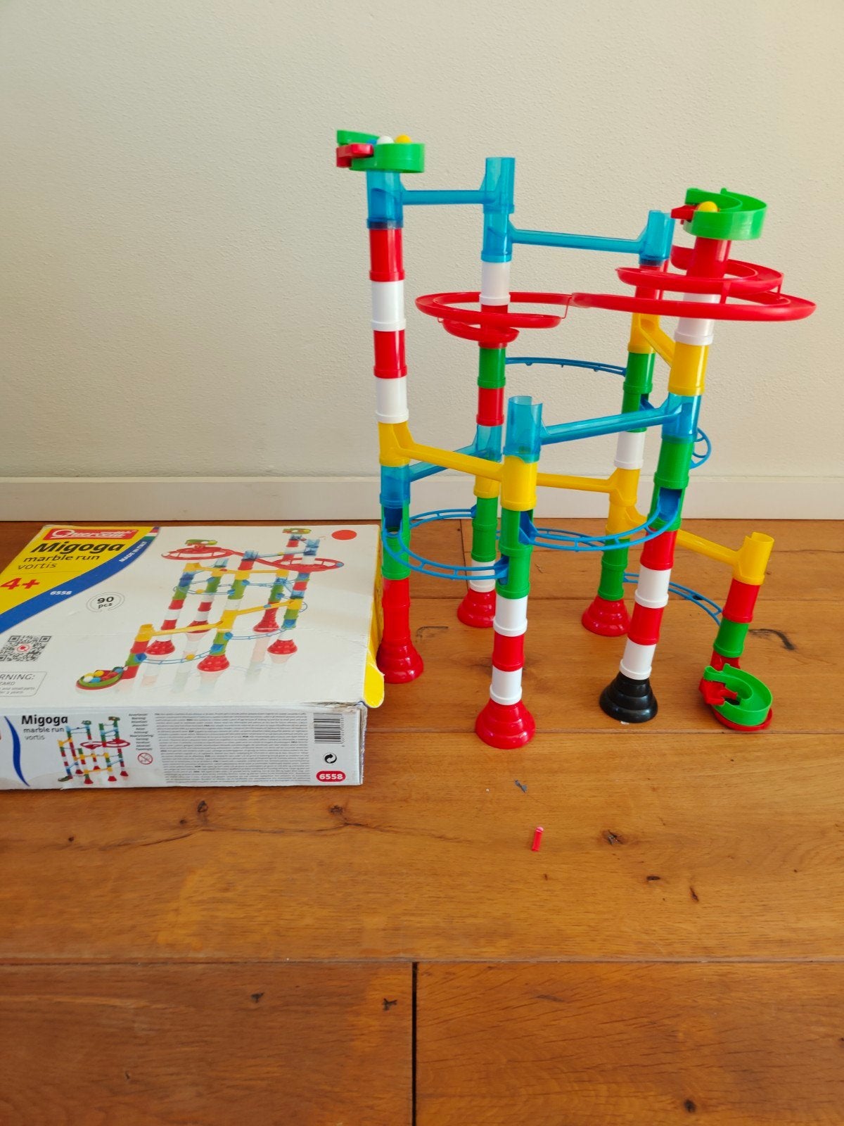 Quercetti Migoga Marble Run Vortis knikkerbaan 90 stuks, Ophalen of Verzenden, Gebruikt, Overige merken