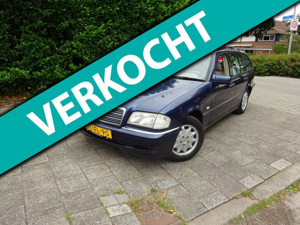 Mercedes-Benz C-klasse Combi 200 Sport AUOTO MAAT, 1998 cc, 4 cilinders, Blauw, C-Klasse