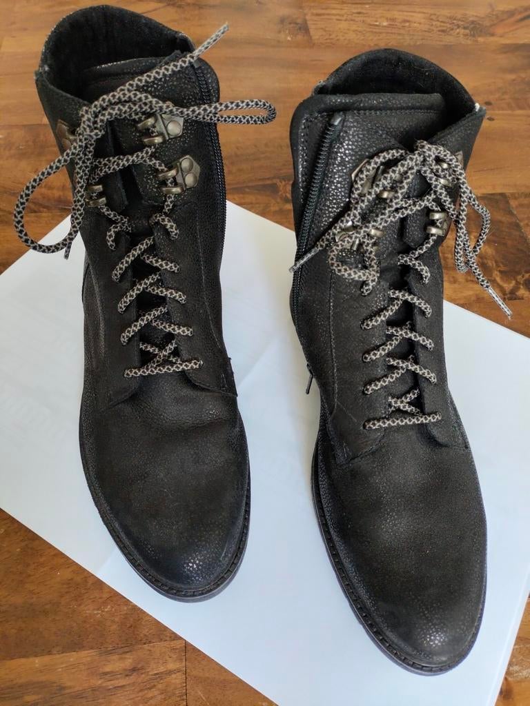 Schoenen/ laarsjes Durea maat 6,5 (40)., Kleding | Dames, Schoenen, Durea, Zwart, Ophalen of Verzenden, Zo goed als nieuw