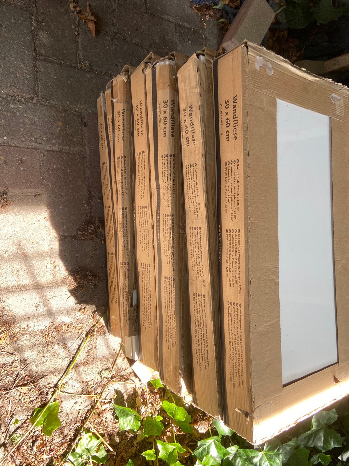 Wandtegels glans 30x 60, Ophalen, Nieuw, Toilet