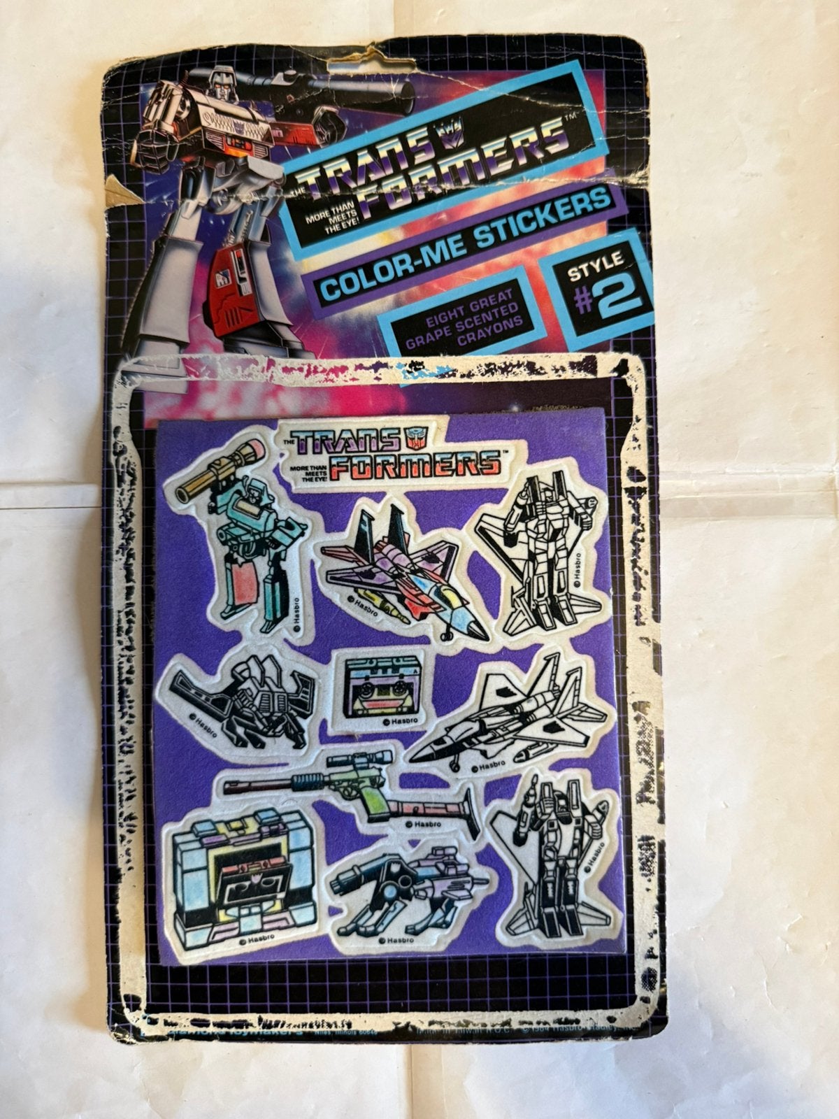 Transformers G1 color me stickers zeldzaam, Verzamelen, Transformers, G1, Ophalen of Verzenden, Zo goed als nieuw