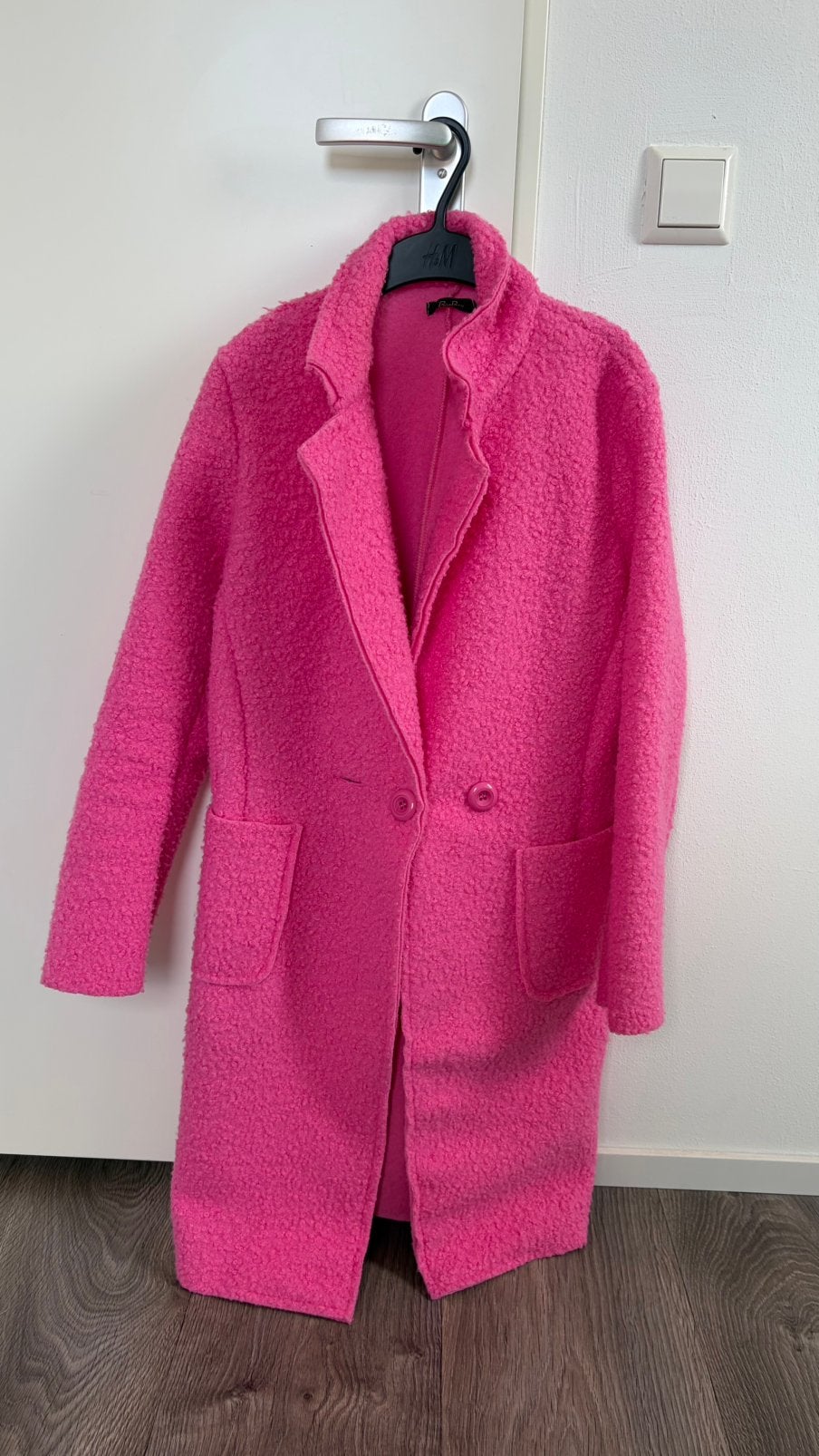 Roze fluffy jas maat S, Ophalen of Verzenden, Gedragen, Maat 36 (S), Roze