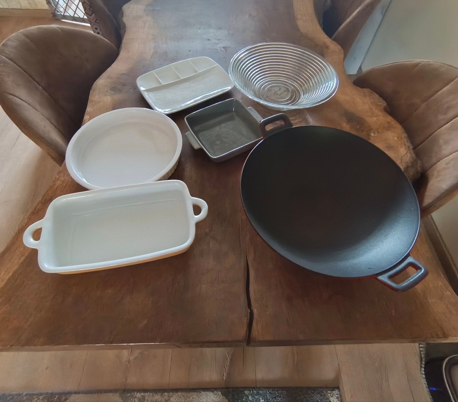 GRATIS spul... ovenschaal, fruitschaal, wok, Ophalen of Verzenden, Overige materialen, Wok