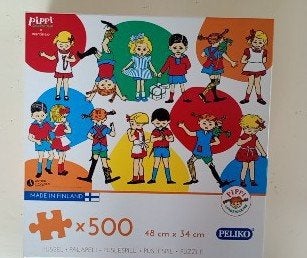 Pippi Langkous Legpuzzel 500 stukjes, Ophalen of Verzenden, 500 t/m 1500 stukjes, Nieuw, Legpuzzel