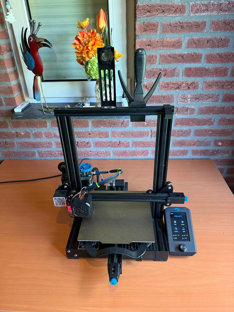 Creality Ender 3 V2 3D-printer met upgrades, Computers en Software, 3D Printers, Zo goed als nieuw, Filament, Ophalen