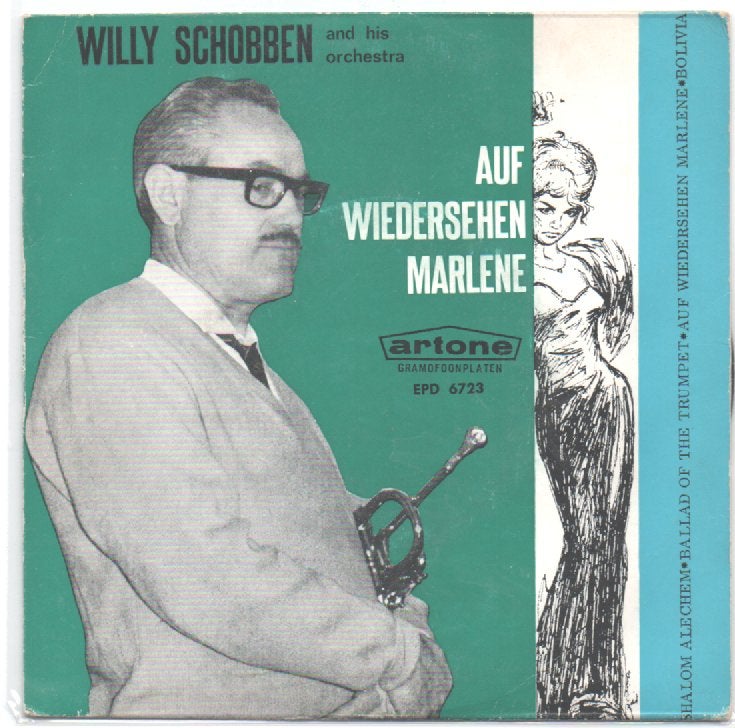 Willy Schobben- Auf Wiedersehen Marlene (Dietrich), Cd's en Dvd's, Verzenden, 7 inch, Zo goed als nieuw, Beschermende buitenhoes