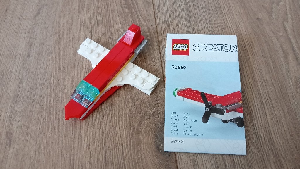 LEGO Creator 30669 vliegtuig polybag, Ophalen of Verzenden, Zo goed als nieuw, Lego