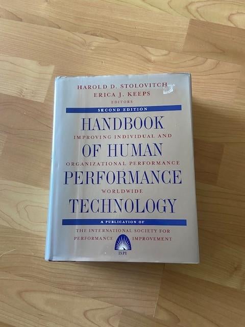 Handbook of Human Performance Technology - Stolovitch, Ophalen of Verzenden, Beta, Gelezen, WO