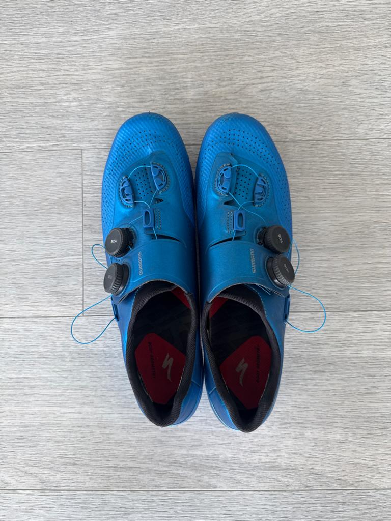 Shimano S-Phyre RC902 46 maat - Blauw, Ophalen of Verzenden, Gebruikt, Schoenen