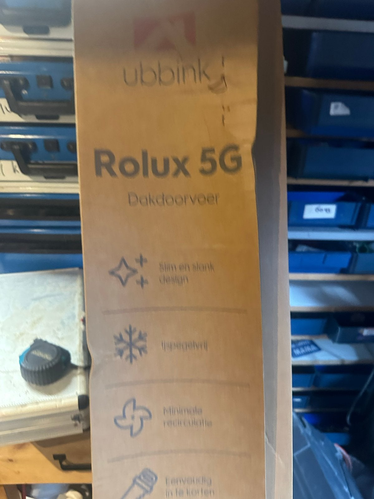 Ubbink Rolux 5G Dakdoorvoer Ø 80-80 1280 mm, Ophalen of Verzenden, Nieuw, Ventilator en Afzuiger