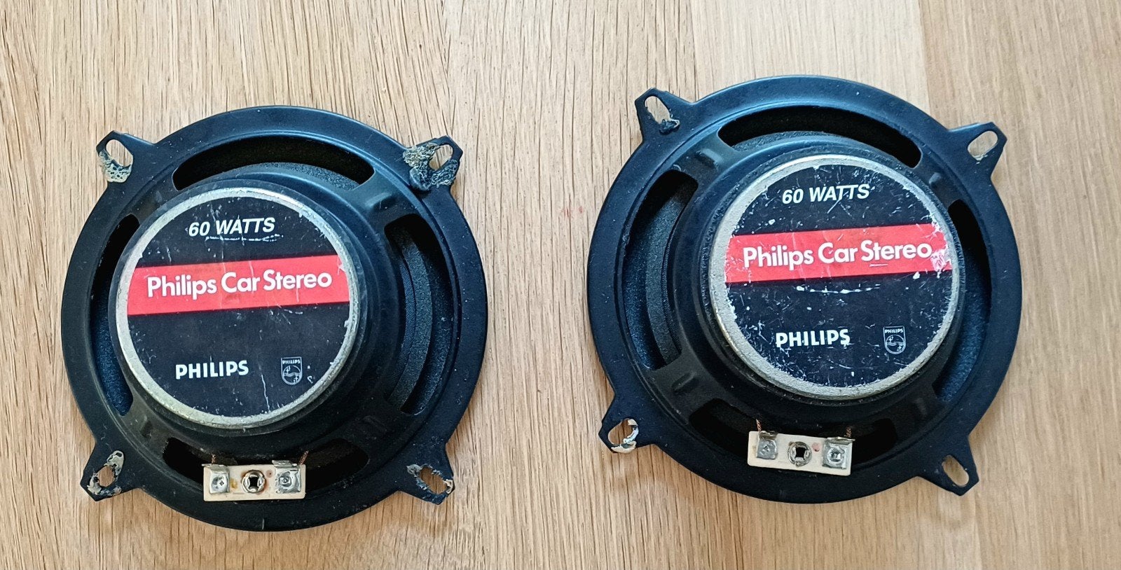 Philips Stereo 60 Watt Speakers(2 stuks), Ophalen of Verzenden, Gebruikt