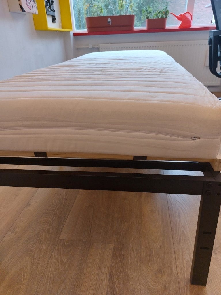 Set of 2 Guest Beds, Ophalen, 90 cm, Eenpersoons, Zwart