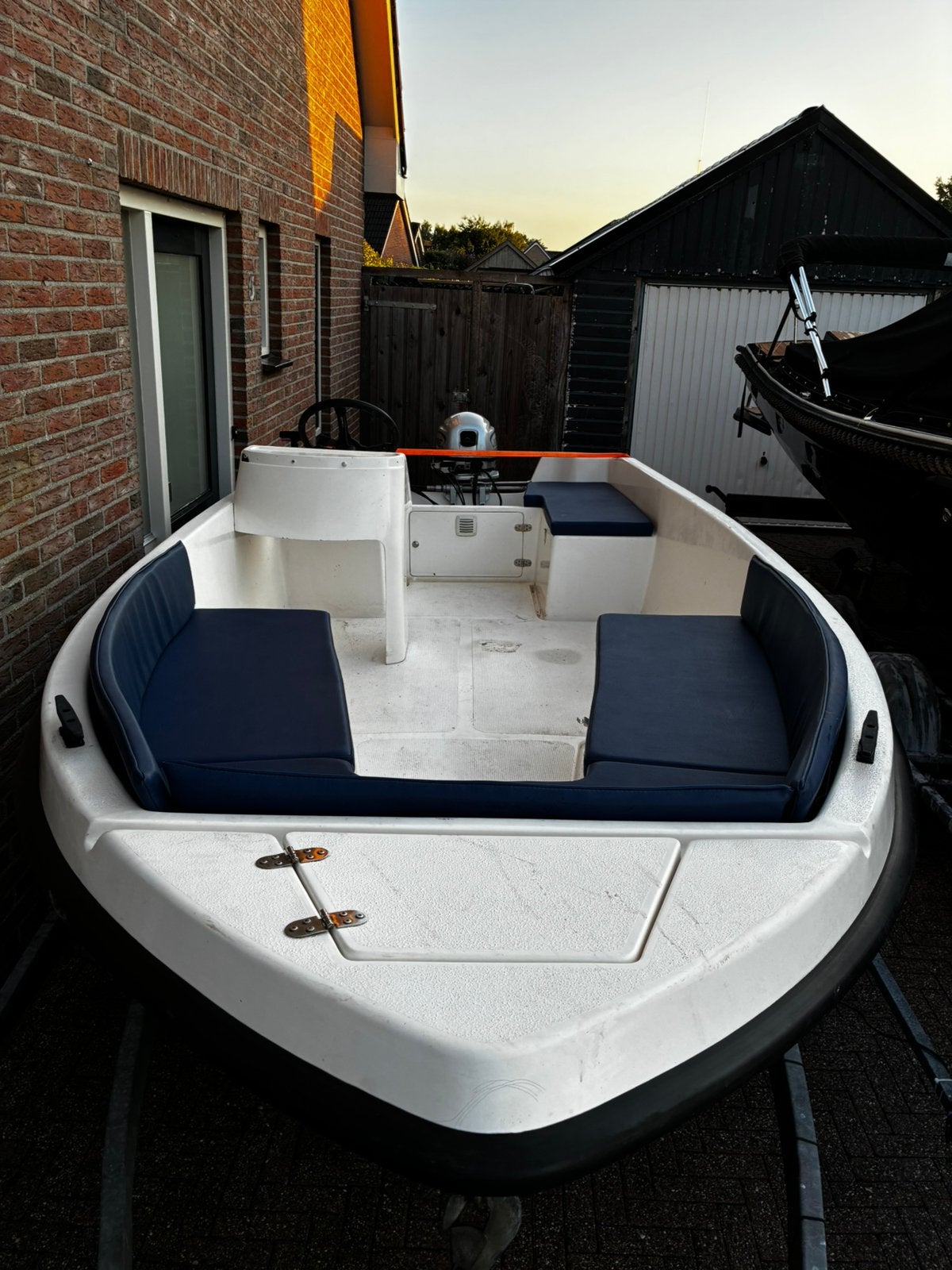 Seacraft 430 met 9.9 nimarine, Watersport en Boten, Ophalen, Gebruikt, Tot 10 pk, Elektrische start