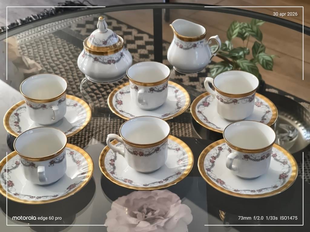Prachtig Kronester Koffieservies - Vintage Porselein, Antiek en Kunst, Antiek | Servies compleet, Ophalen
