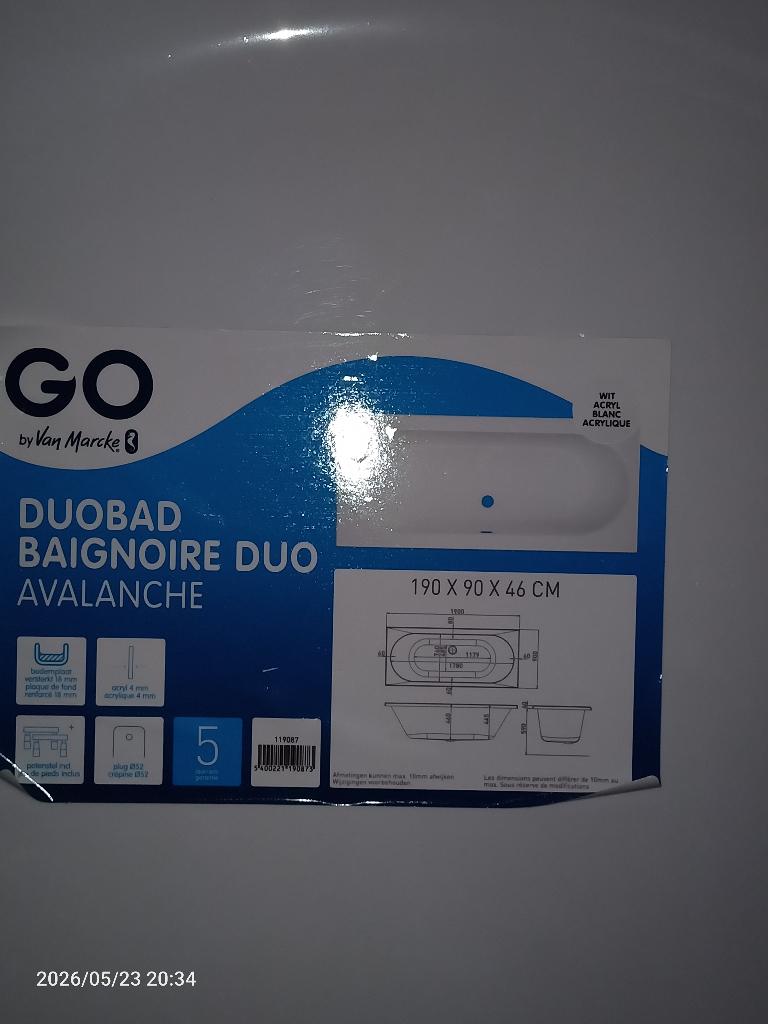 Badkuip duo nieuw in verpakking, Ophalen, Nieuw, Bad