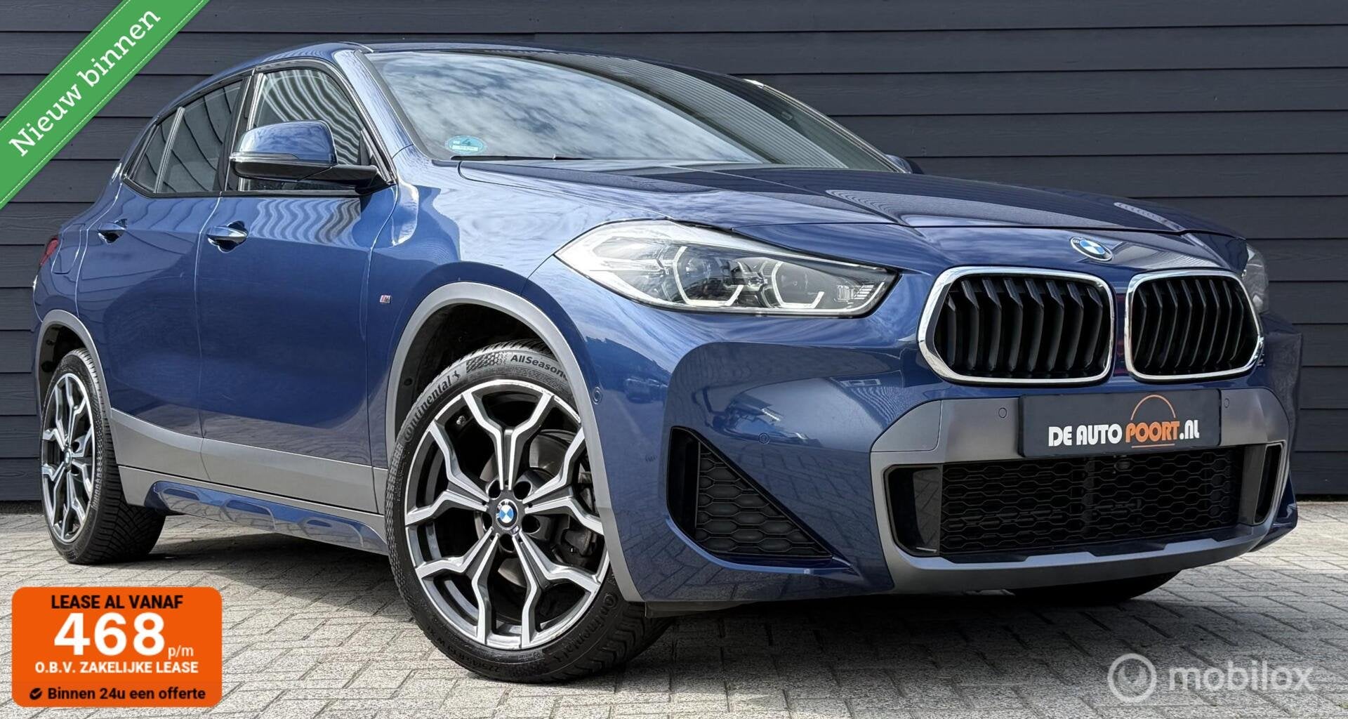 BMW X2 sDrive18i Executive M-Sport Kuipstoel/LED/Winterpakke, Voorwielaandrijving, Gebruikt, Met garantie (alle), Leder