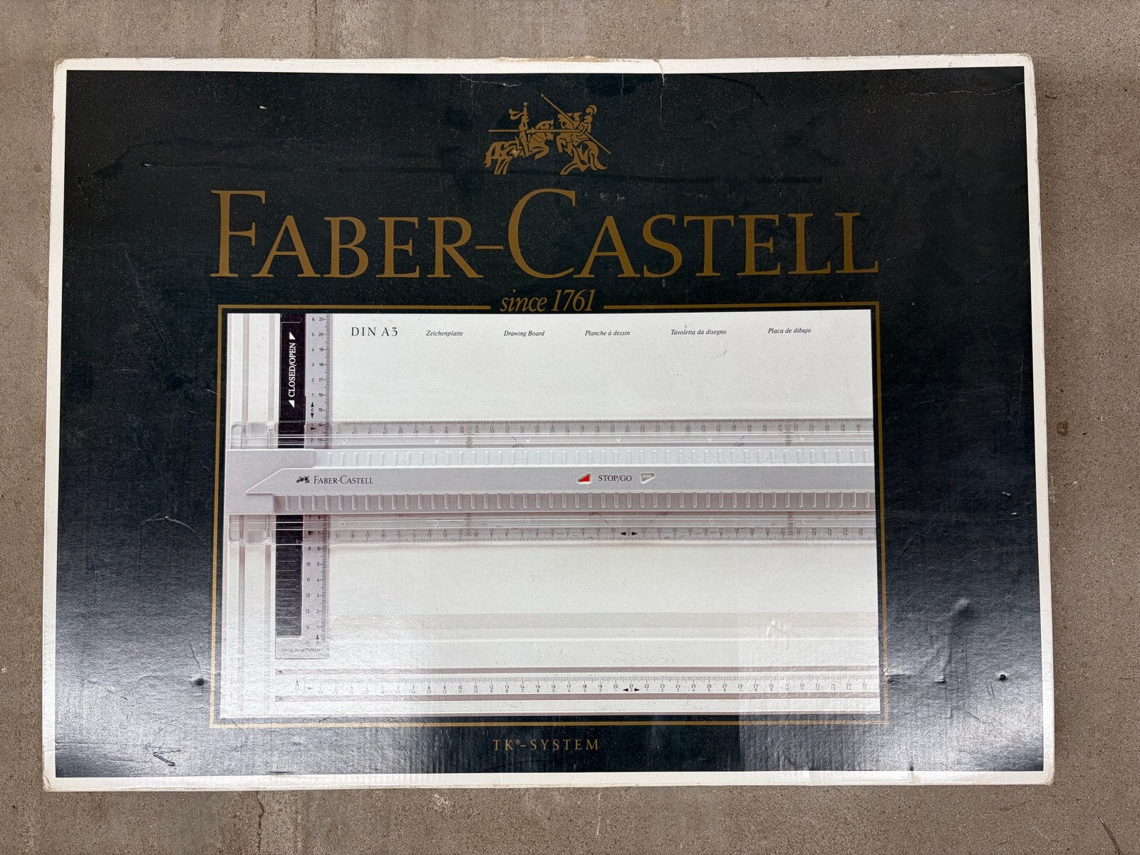 Faber-Castell TK-systeem A3 tekenbord, Doe-het-zelf en Verbouw, Tekentafels, Ophalen, Gebruikt, Minder dan 130 cm