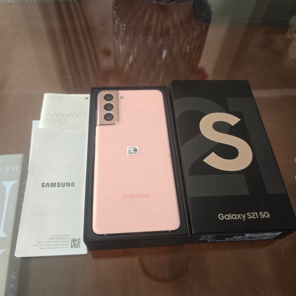 Samsung S21 5G  Roze128GB - Krasvrij met doos, Ophalen, Touchscreen, Zo goed als nieuw, Zonder abonnement