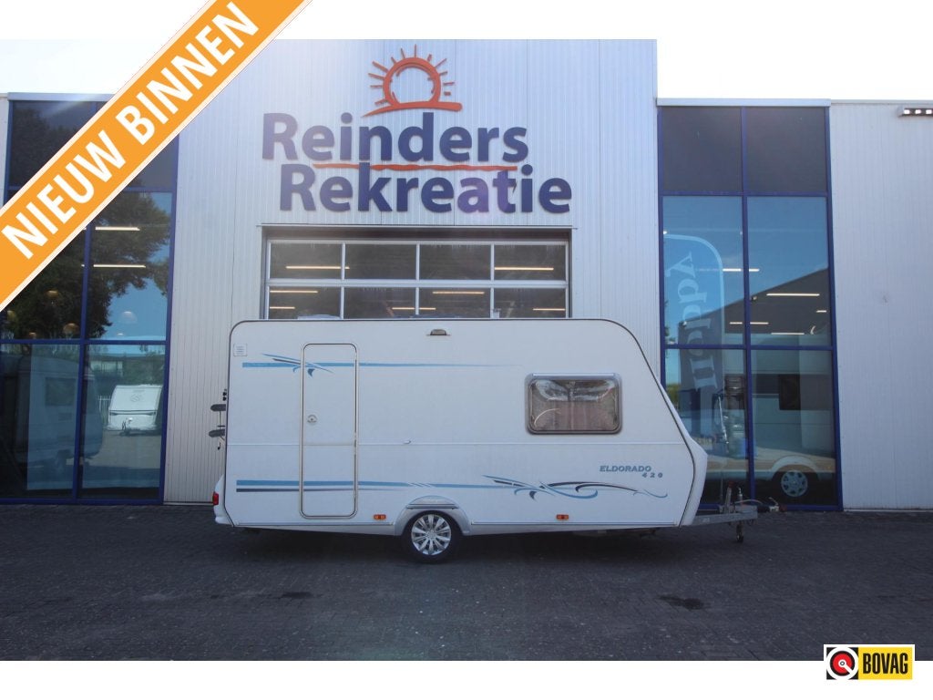 Caravelair Eldorado 420 Voortent, Fietsenrek,, Standaardzit, Bedrijf, 750 - 1000 kg, Schokbreker