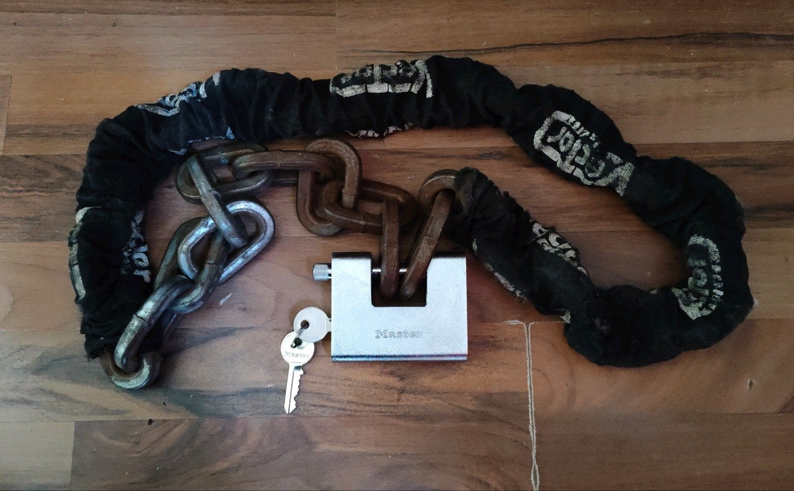 zware vector ketting met master blokslot motor slot, Ophalen of Verzenden, Gebruikt