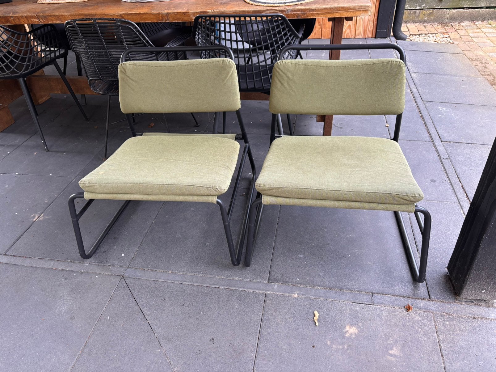 2 ikea woonkamer terras /tuin/stoelen, Ophalen, Scandinawich , minnimalistich,, Gebruikt, Twee