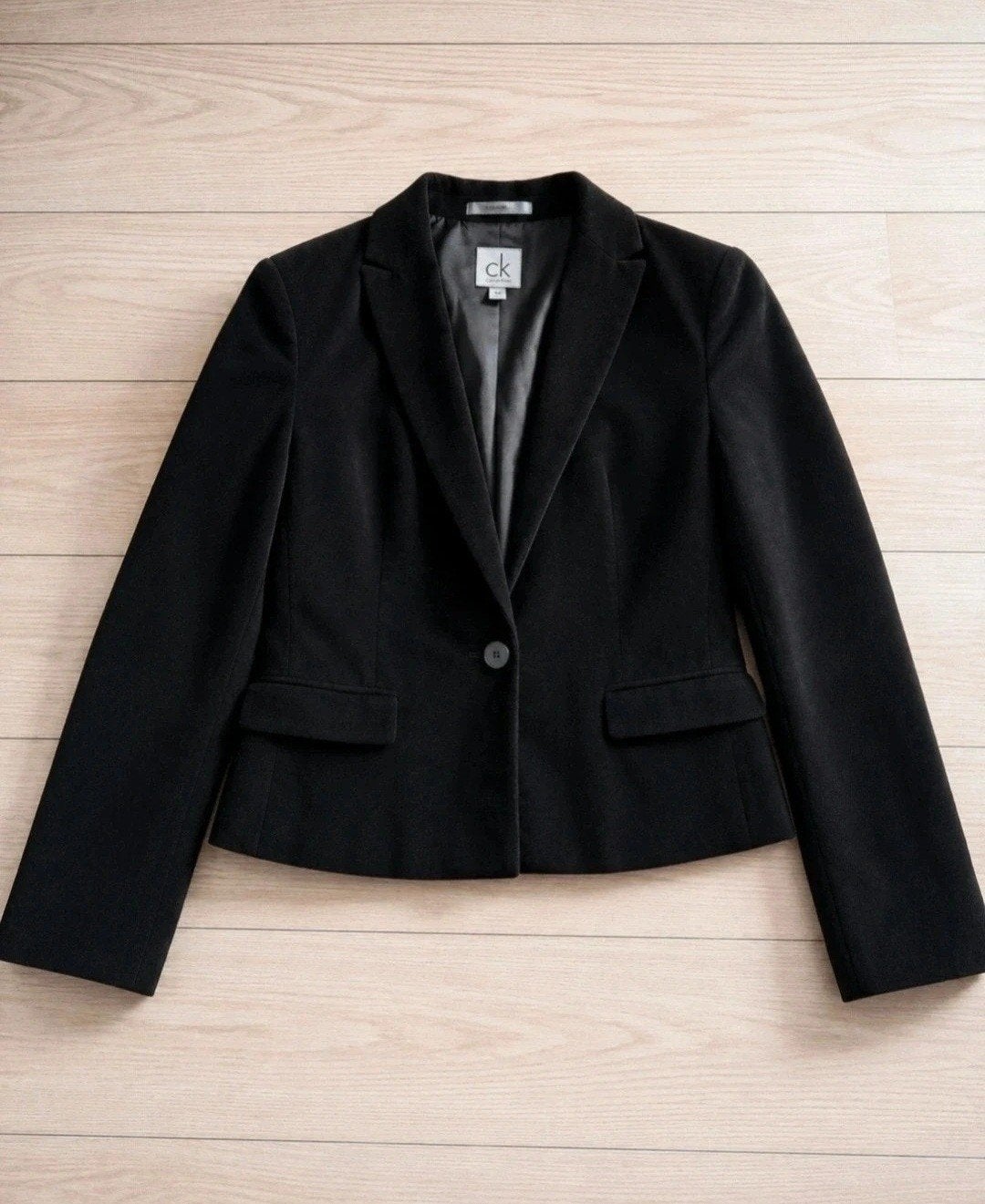 Calvin Klein zwarte blazer – maat M, Maat 38/40 (M), Zwart, Ophalen of Verzenden, Zo goed als nieuw