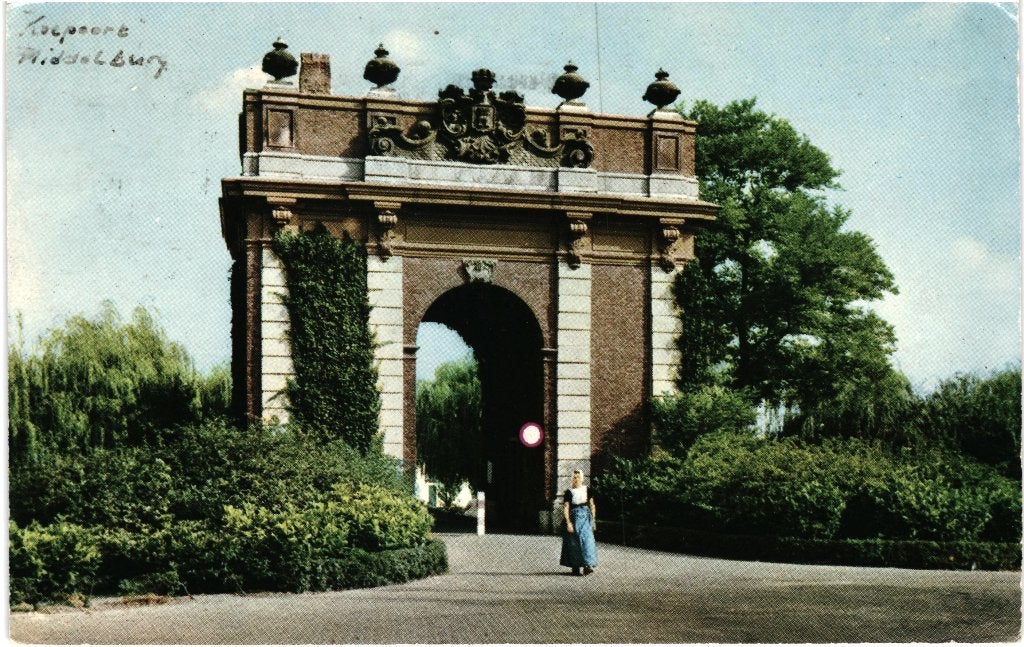 806372	Middelburg	Koepoort	1960	Gelopen met postzegel, Ophalen of Verzenden, 1960 tot 1980, Gelopen, Zeeland