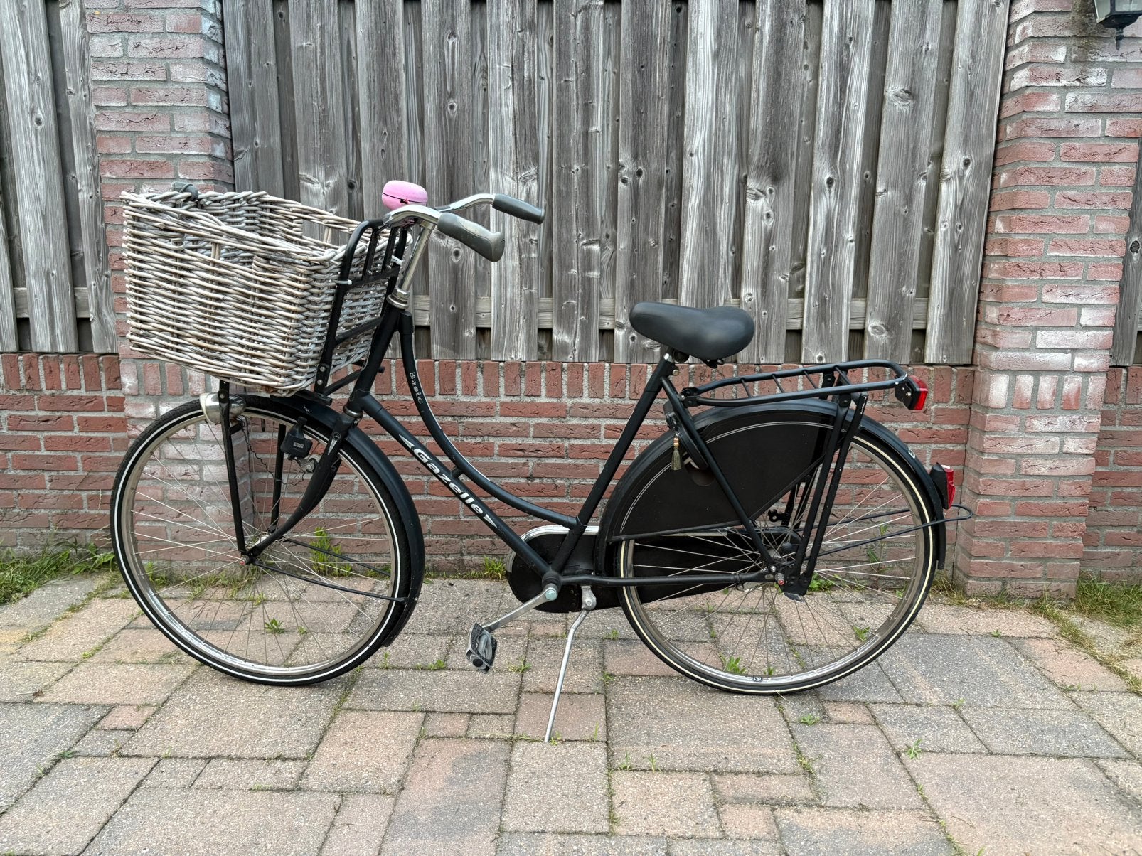 Zwarte Gazelle fiets, Ophalen, Gebruikt, Terugtraprem