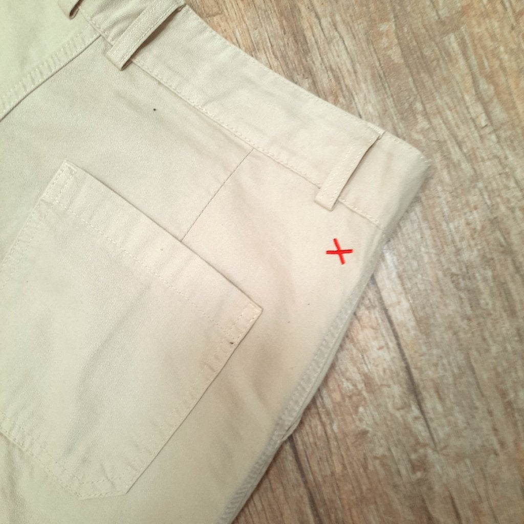 Comfortabele katoenen flared broek van Anna Blue in maat XL, Kleding | Dames, Anna van Toor, Beige, Maat 42/44 (L), Ophalen of Verzenden