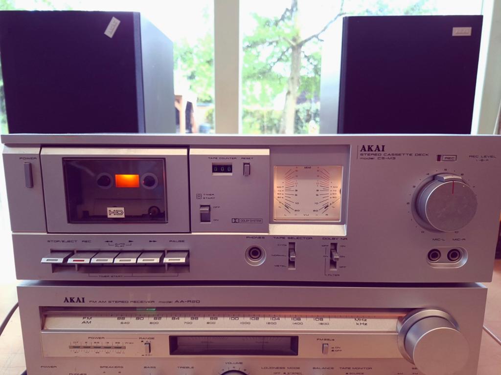 Akai CS-M3 Stereo Cassette Deck - Vintage Audiophile, Audio, Tv en Foto, Cassettedecks, Ophalen of Verzenden, Enkel, Akai, Tape counter