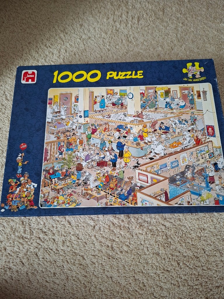 4 x jan van haasteren puzzels, Ophalen of Verzenden, 500 t/m 1500 stukjes, Zo goed als nieuw, Legpuzzel