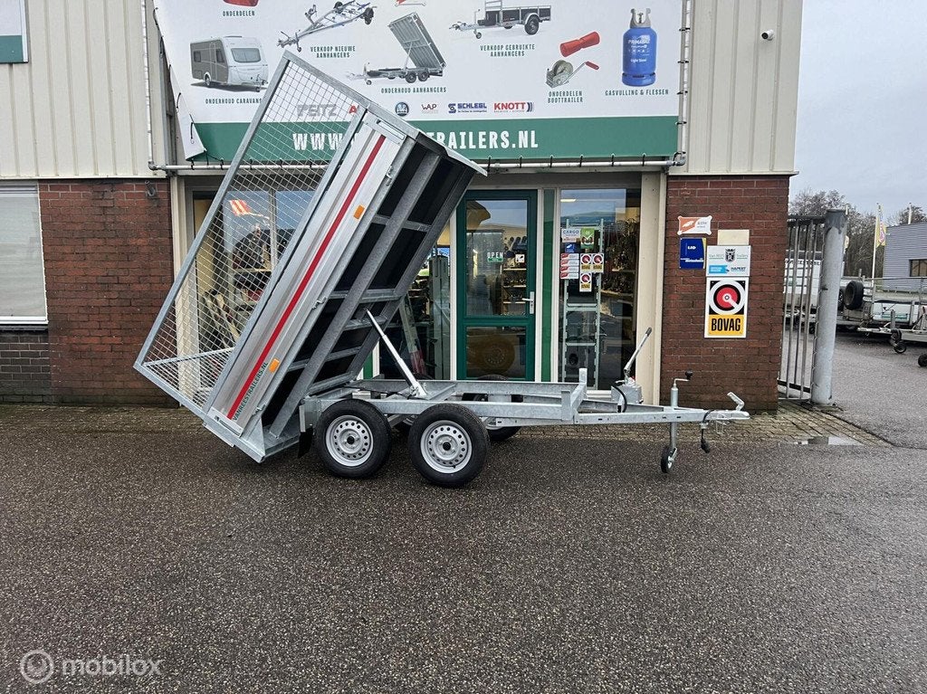 Kipper 300x150 handmatig 2x750kg loofrekken ook enkelas, Nieuw