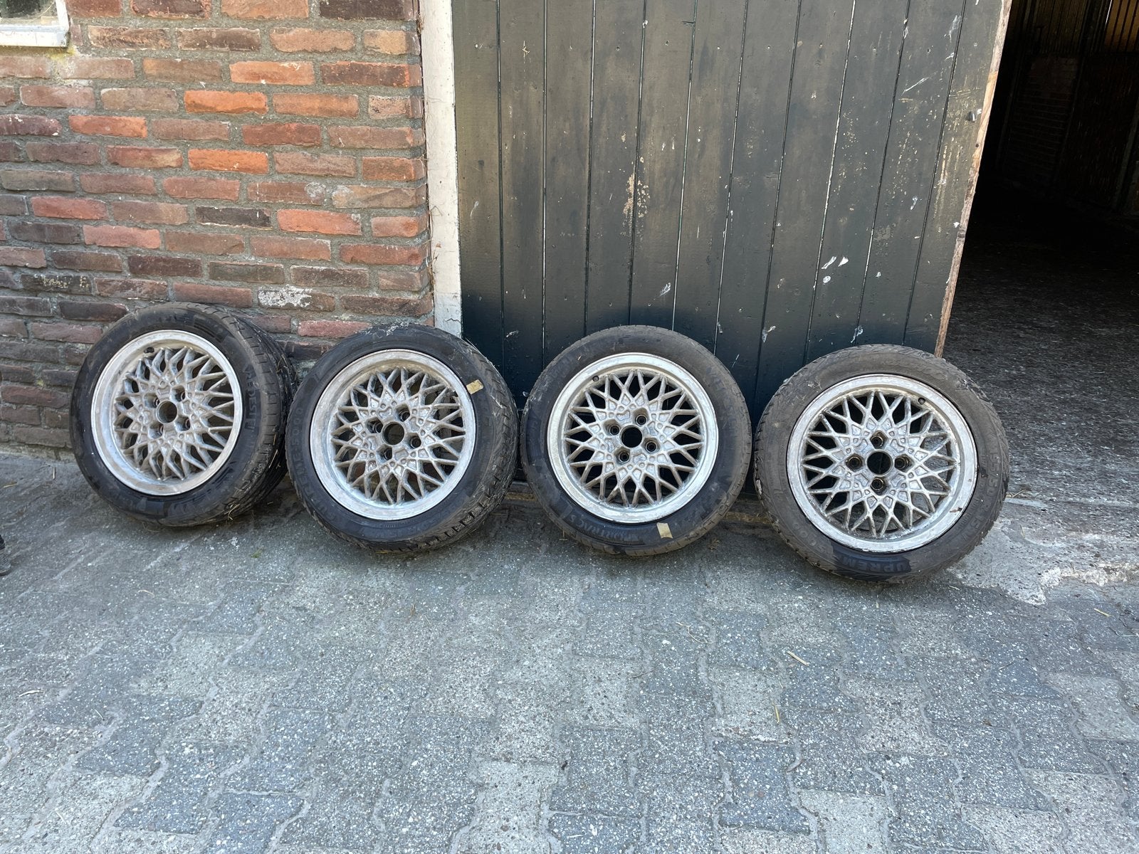 VW Golf 2 GTI Originele BBS RA 375 Velgen 4x100 15 inch, Auto-onderdelen, Banden en Velgen, Ophalen, Gebruikt, 15 inch, Velg(en)