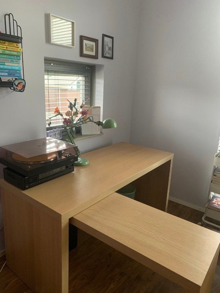 IKEA bureau tafel, Huis en Inrichting, Bureaus, Ophalen, Opbergruimte, Gebruikt, Hout